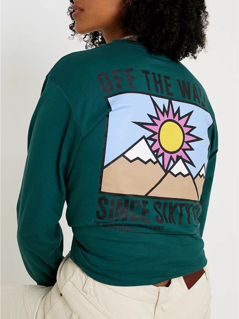 Vans | Outdoorsman Long-Sleeve T-Shirt Dark Green Off The Wall Size Large